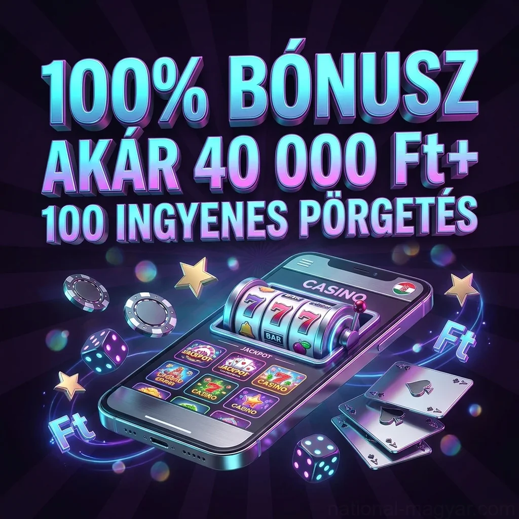 100% BÓNUSZ AKÁR 40 000 Ft+ 100 INGYENES PÖRGETÉS